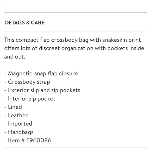 NWOT Nordstrom Ava Core Snakeskin Leather … - Picture 7 of 8